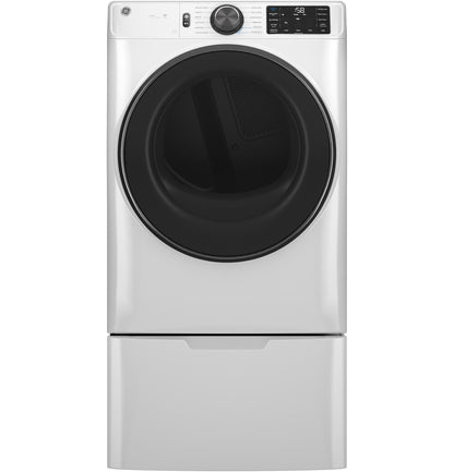 GE APPLIANCES GFD65ESSVWW GE(R) 7.8 cu. ft. Capacity Smart Front Load Electric Dryer with Steam and Sanitize Cycle - GFD65ESSVWW-KT