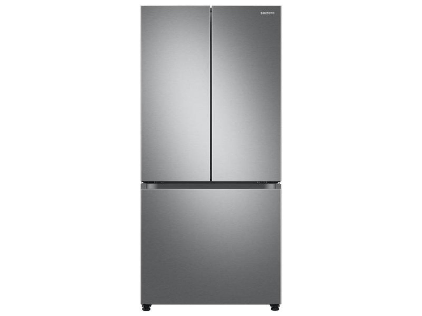 SAMSUNG 25 cu. ft. 33" 3-Door French Door Refrigerator with Dual Auto Ice Maker in Stainless Steel - RF25C5151SR-KT