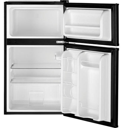 GE APPLIANCES GDE03GGKBB GE Double-Door Compact Refrigerator - GDE03GGKBB-KT
