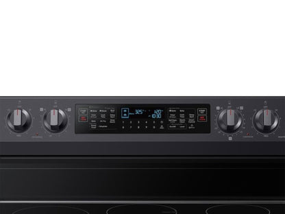 SAMSUNG 6.3 cu. ft. Smart Freestanding Electric Range with Flex Duo™ - NE63A6751SG-KT