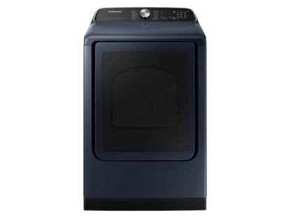 SAMSUNG 7.4 cu. ft. Smart Gas Dryer with Pet Care Dry and Steam Sanitize+ in Brushed Navy  - DVG54CG7150D-KT