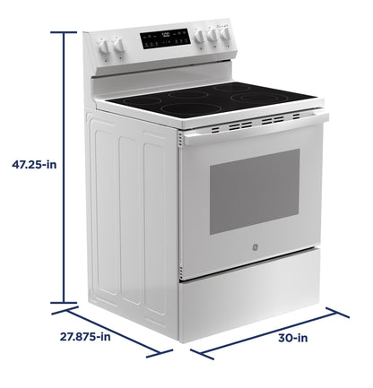GE APPLIANCES GRF500PVWW GE(R) 30" Free-Standing Electric Range - GRF500PVWW-KT