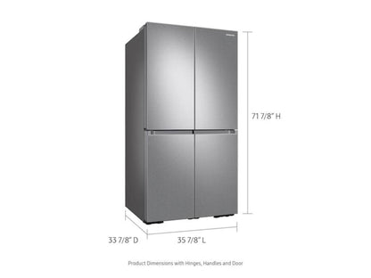 Samsung - RF29A9671SR - 29 cu. ft. Smart 4-Door Flex™ refrigerator with Beverage Center and a Dual Ice Maker with Ice Bites in Stainless Steel - RF29A9671SR-KT