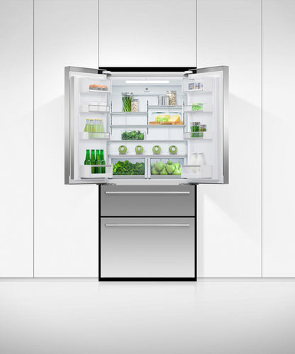 FISHER & PAYKEL RF172GDUX1 Freestanding French Door Refrigerator Freezer, 32", 16.8 cu ft, Ice & Water - RF172GDUX1-KT