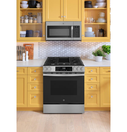 GE APPLIANCES GGS500PVSS GE(R) 30" Slide-In Front-Control Gas Range - GGS500PVSS-KT