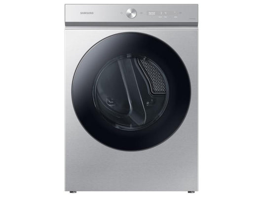 SAMSUNG Bespoke 7.6 cu. ft. Ultra Capacity Electric Dryer with Super Speed Dry and AI Smart Dial in Silver Steel - DVE53BB8700TA3-KT