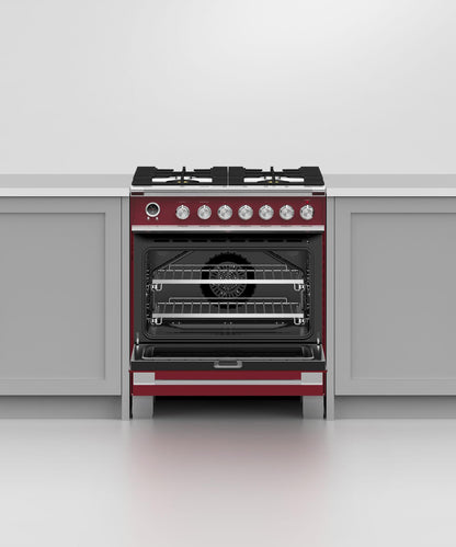 FISHER & PAYKEL OR30SCG6R1 Dual Fuel Range, 30", 4 Burners, Self-cleaning - OR30SCG6R1-KT