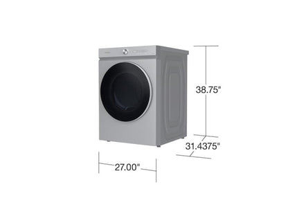 SAMSUNG Bespoke 7.6 cu. ft. Ultra Capacity Electric Dryer with AI Optimal Dry and Super Speed Dry in Silver Steel - DVE53BB8900TA3-KT