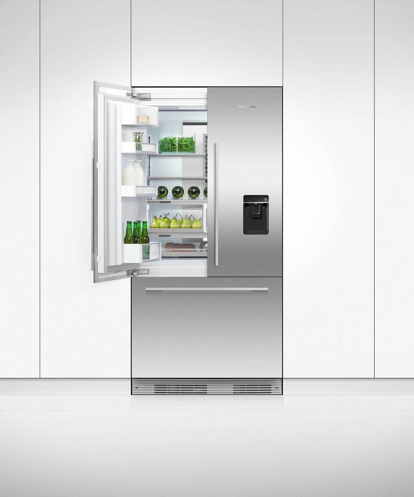 FISHER & PAYKEL RS36A72U1N Integrated French Door Refrigerator Freezer, 36", Ice & Water - RS36A72U1N-KT
