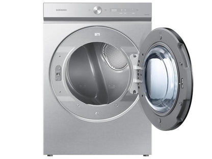 SAMSUNG Bespoke 7.6 cu. ft. Ultra Capacity Electric Dryer with Super Speed Dry and AI Smart Dial in Silver Steel - DVE53BB8700TA3-KT