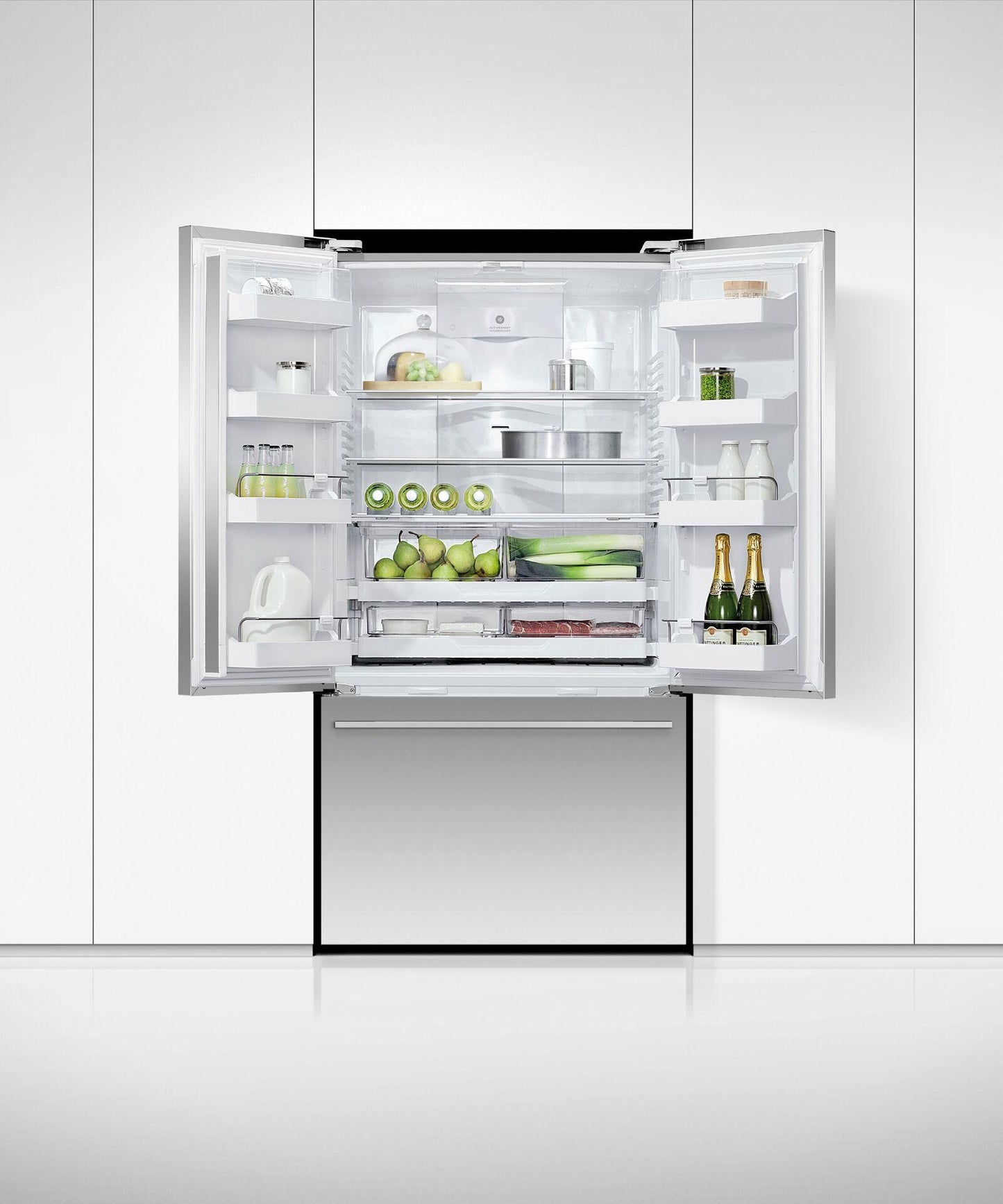 FISHER & PAYKEL RF201ADX5N Freestanding French Door Refrigerator Freezer, 36", 20.1 cu ft - RF201ADX5N-KT