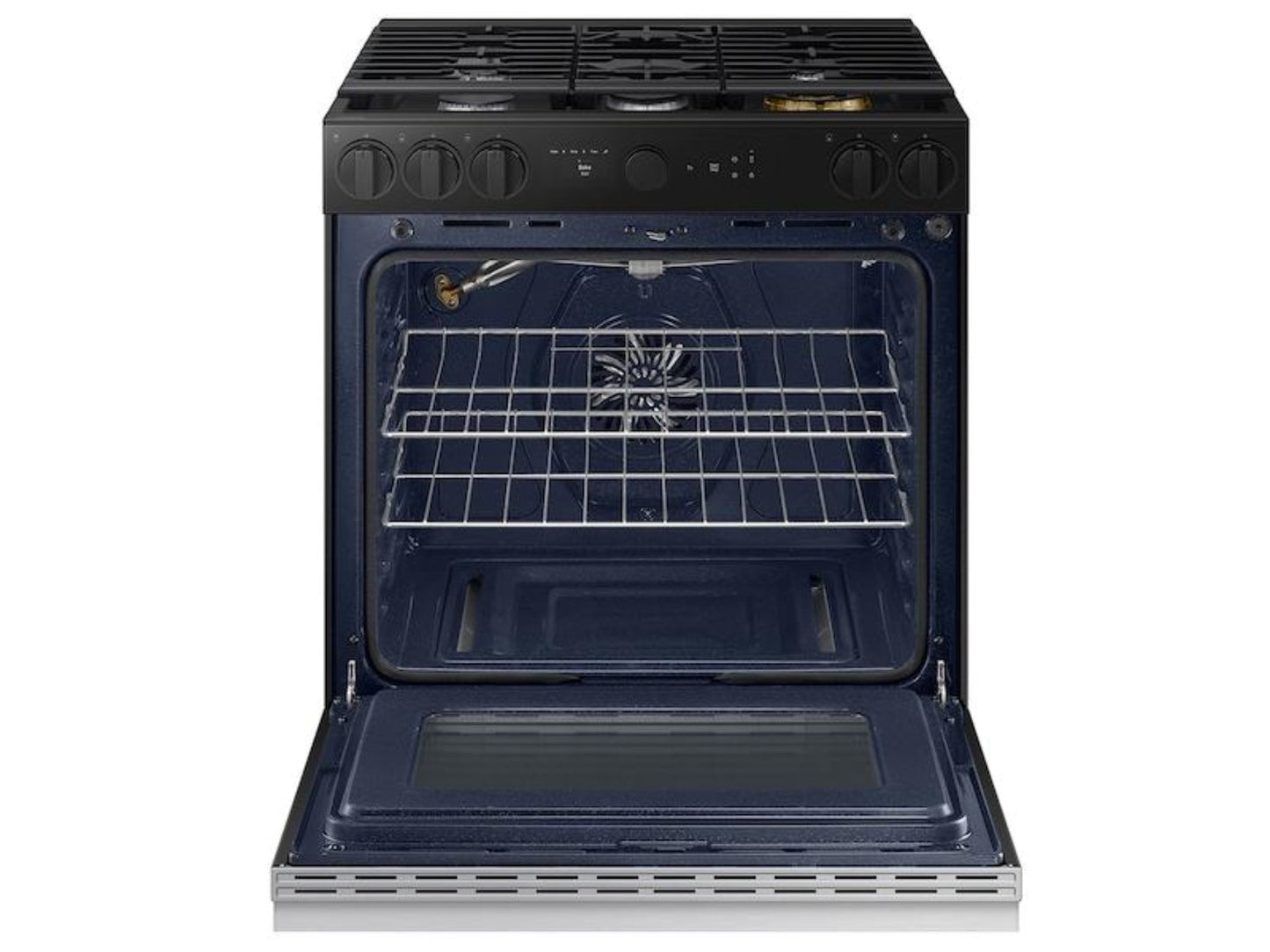 SAMSUNG Bespoke 6.0 cu. ft. Smart Slide-In Gas Range with Air Sous Vide & Air Fry in Stainless Steel - NSG6DG8500SR-KT