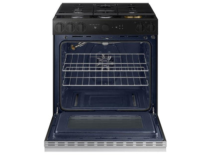 SAMSUNG Bespoke 6.0 cu. ft. Smart Slide-In Gas Range with Air Sous Vide & Air Fry in Stainless Steel - NSG6DG8500SR-KT