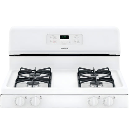 HOTPOINT  30" Free-Standing Standard Clean Gas Range - RGBS400DMWW-KT