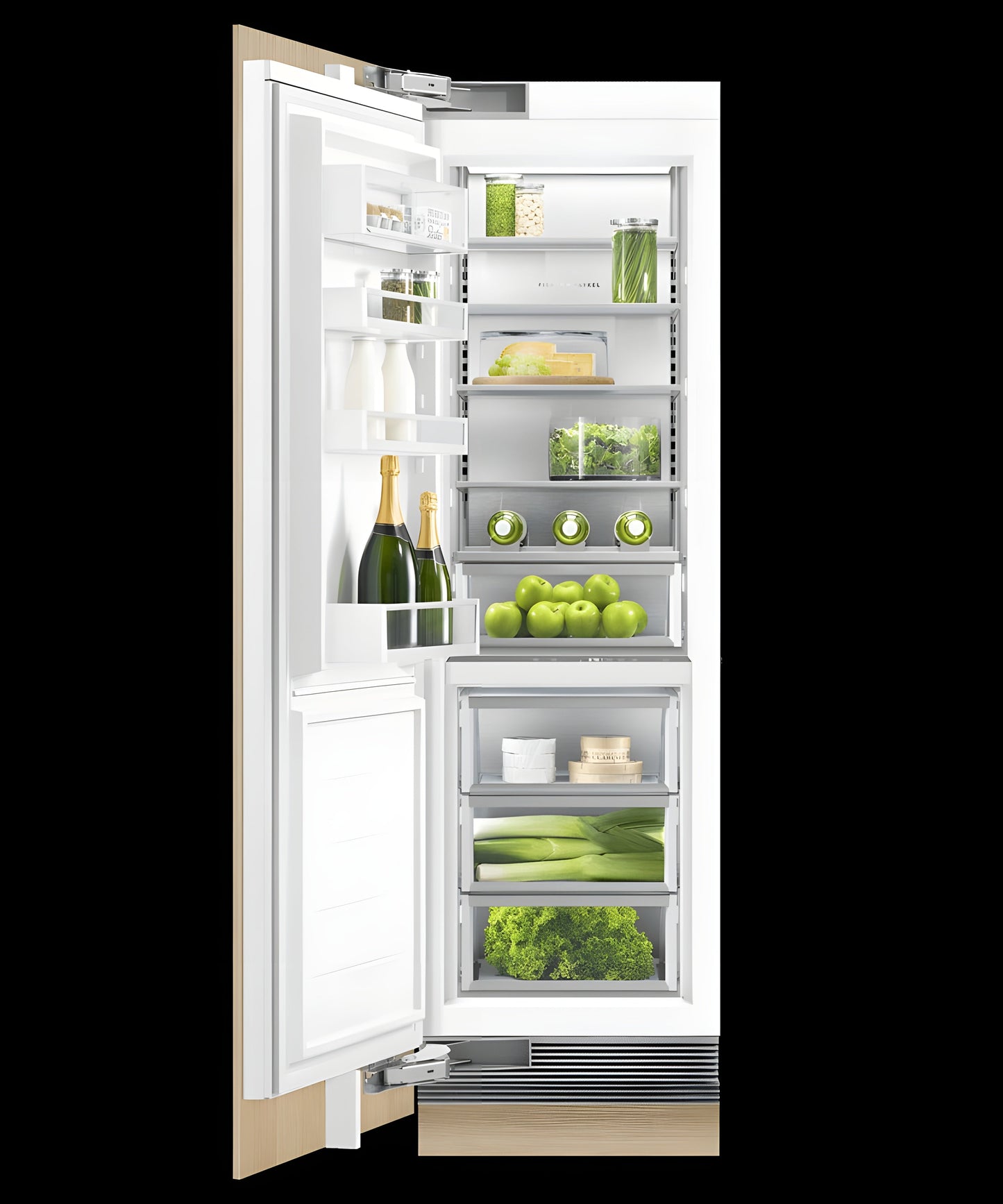 FISHER & PAYKEL RS2484SLHK1 Integrated Column Refrigerator, 24", Water - RS2484SLHK1-KT
