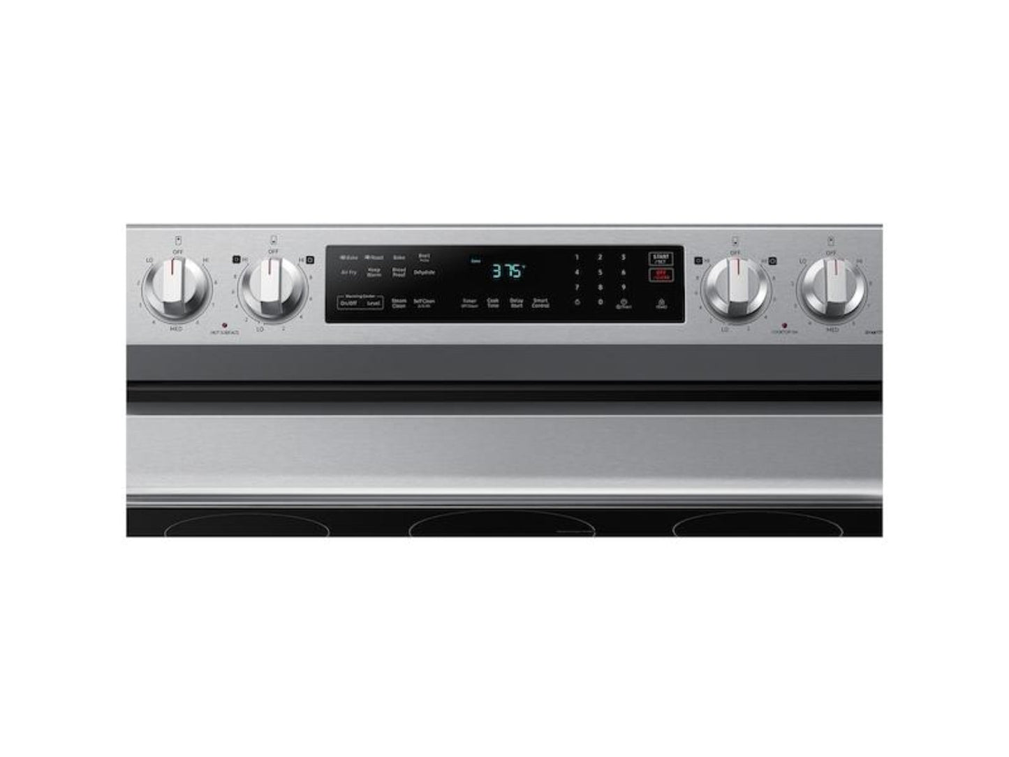 SAMSUNG 6.3 cu. ft. Smart Freestanding Electric Range with No-Preheat Air Fry & Convection in Stainless Steel - NE63A6511SS-KT