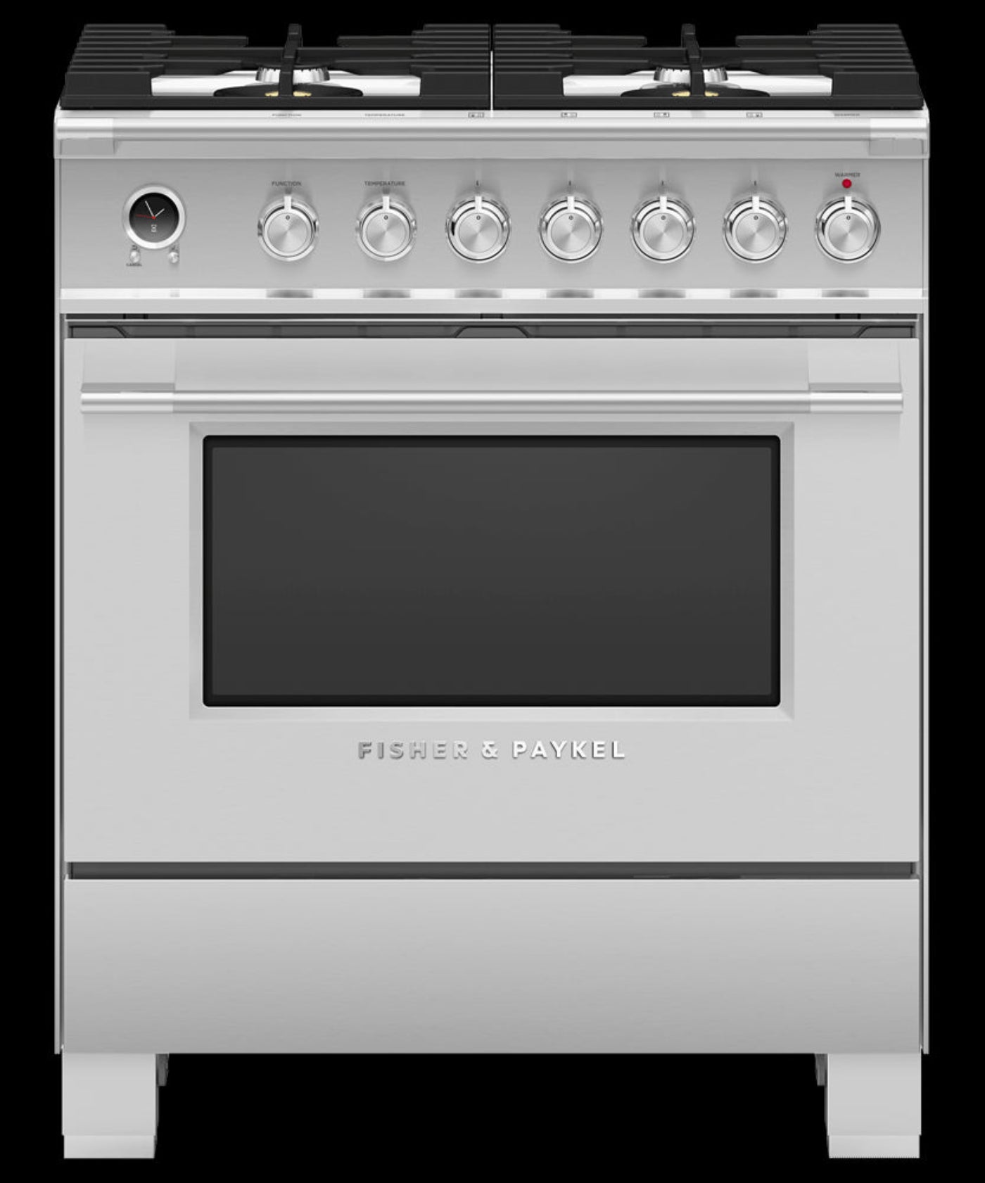 FISHER & PAYKEL OR30SCG6X1 Dual Fuel Range, 30", 4 Burners, Self-cleaning - OR30SCG6X1-KT