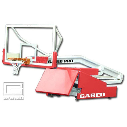 Gared Sports Pro S Spring-Lift Portable Basketball Hoop w/ 8' Boom - 9616