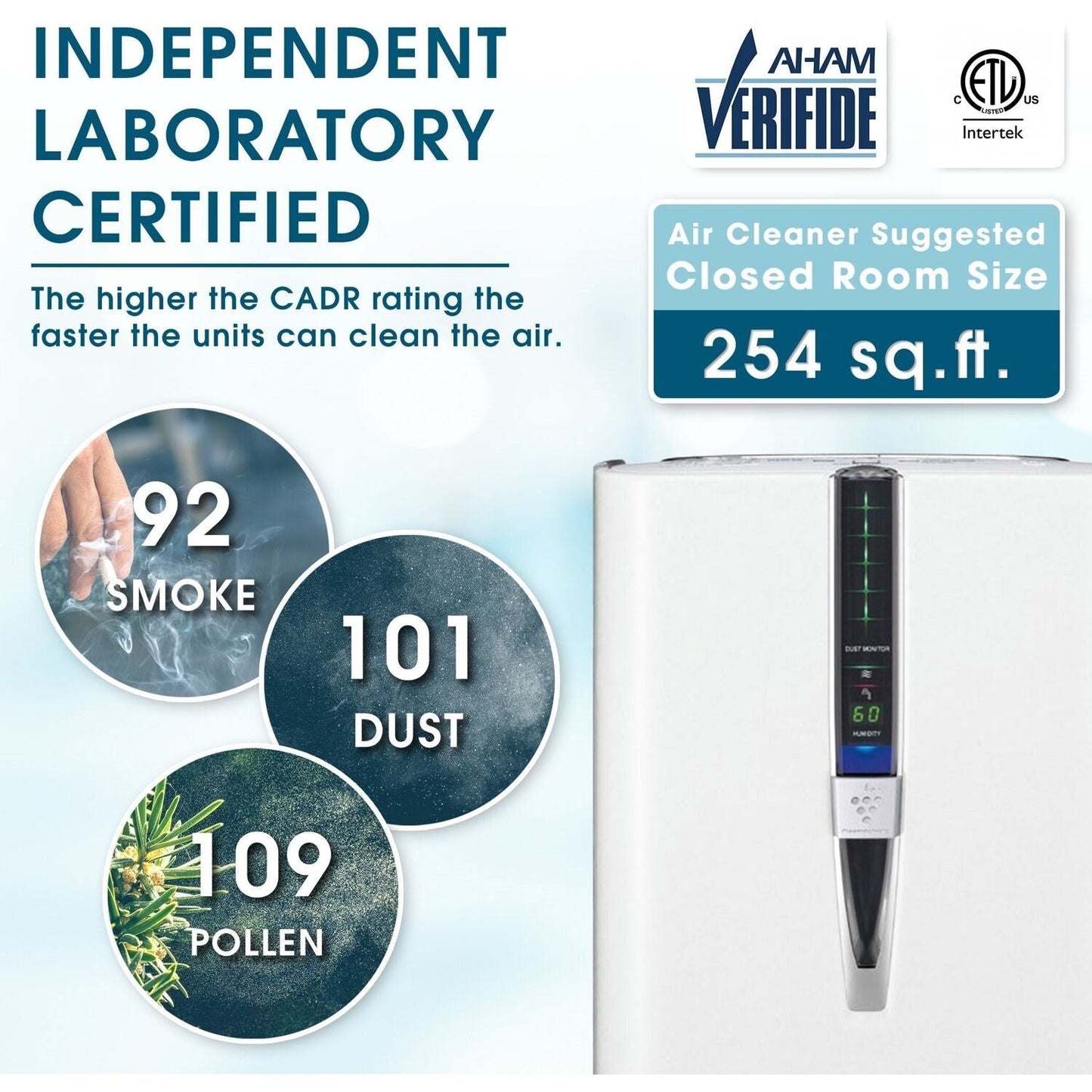 Sharp - Air Purifier / Humidifier, True HEPA, Plasmacluster (Large Rooms) - KC-860U