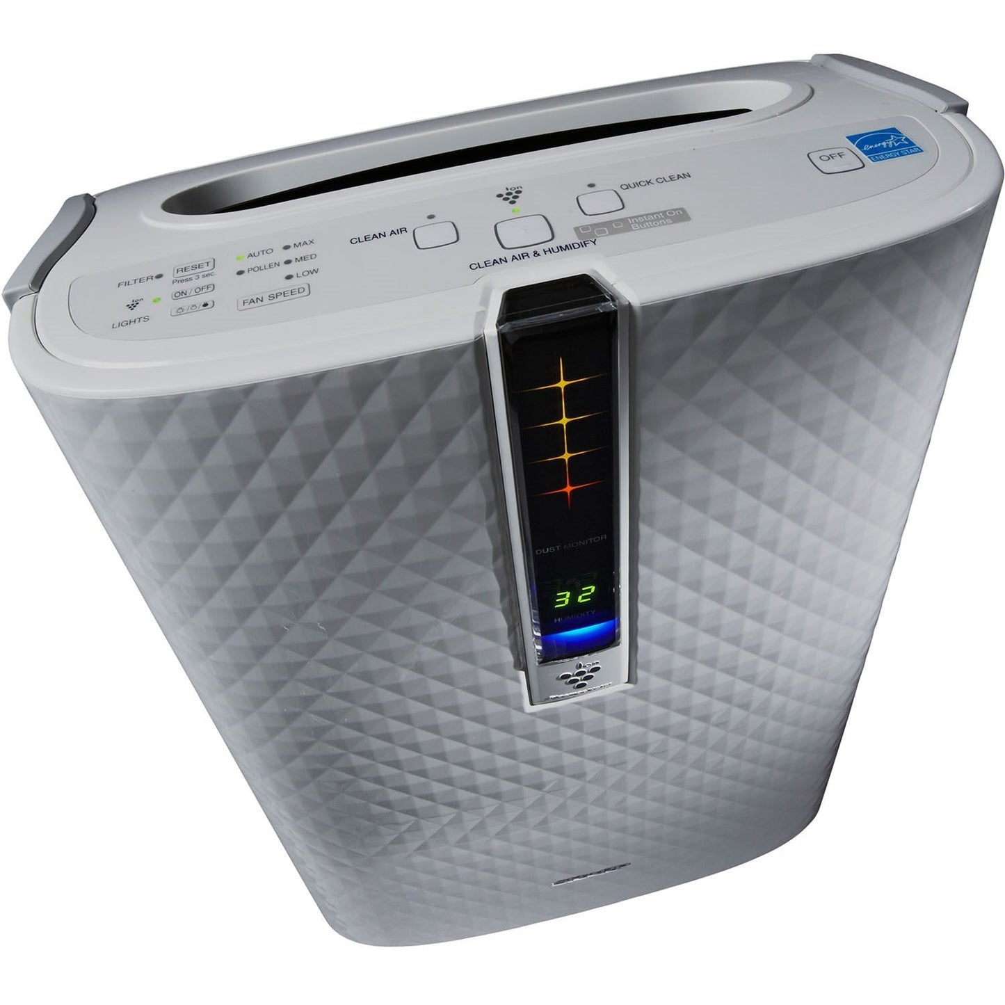 Sharp - Air Purifier / Humidifier, True HEPA, Plasmacluster (Medium-Sized Rooms) - KC-850U