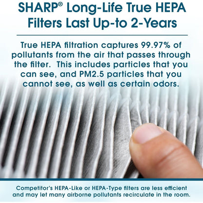 Sharp - Air Purifier / Humidifier, True HEPA, Plasmacluster (Large Rooms) - KC-860U