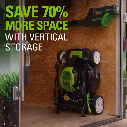 Greenworks Pro 80V 21" Brushless Push Lawn Mower w/ (2) 2.0Ah Batteries & Rapid Charger - 2500402