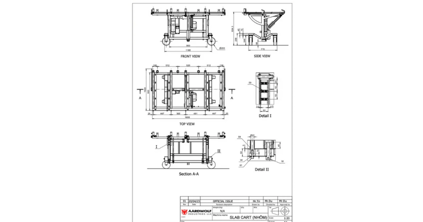 Aardwolf Kitchen Installation Cart - Pro version - AKIC-PRO