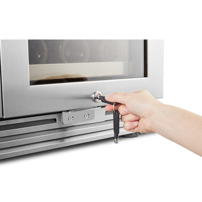 Lanbo 62 Bottles Dual Door Stainless Steel Wine Coolers - LP66D