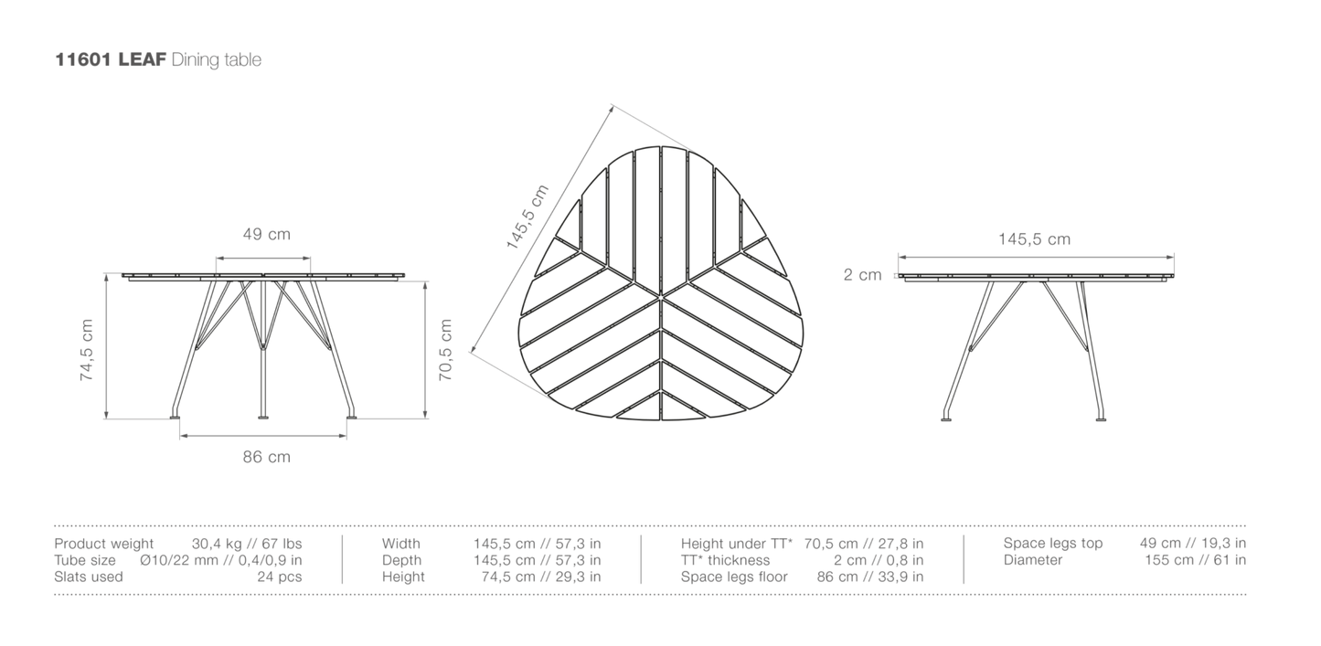 HOUE LEAF Dining Table