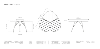 HOUE LEAF Dining Table