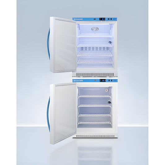 Accucold Summit - 24" Wide Performance Series All-Refrigerator/All-Freezer Combination  - ARS6PV-AFZ5PVBIADASTACKLHD