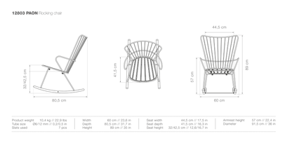 HOUE PAON Outdoor Rocking Chair