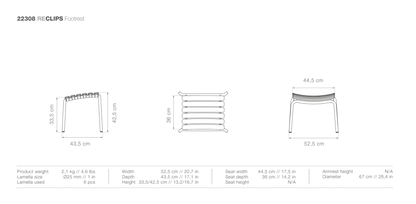 HOUE ReCLIPS Outdoor Footrest