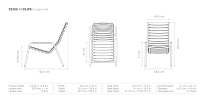 HOUE ReCLIPS Outdoor Lounge Chair