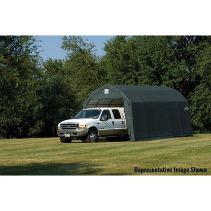 ShelterLogic | ShelterCoat 12 x 24 x 11 ft. Garage Barn Green STD - 90154