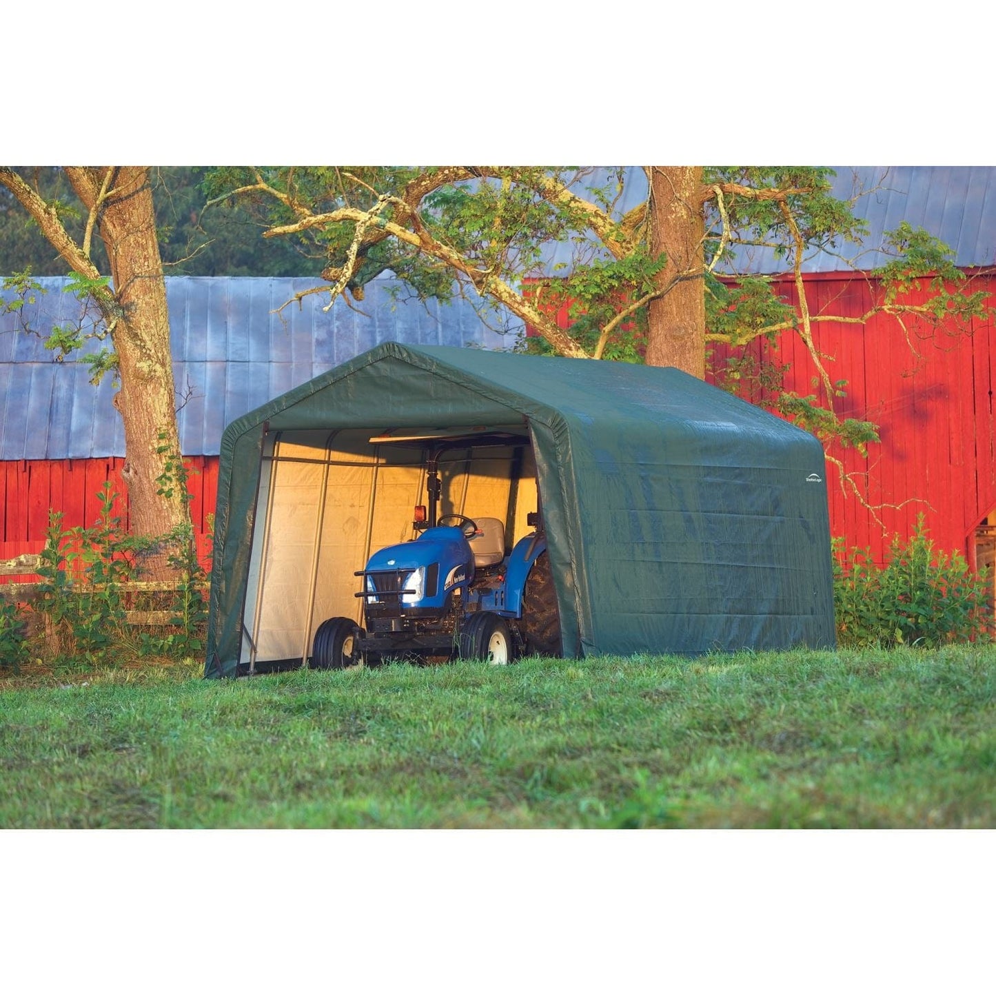 ShelterLogic | ShelterCoat 12 x 24 x 8 ft. Garage Peak Green STD - 72444