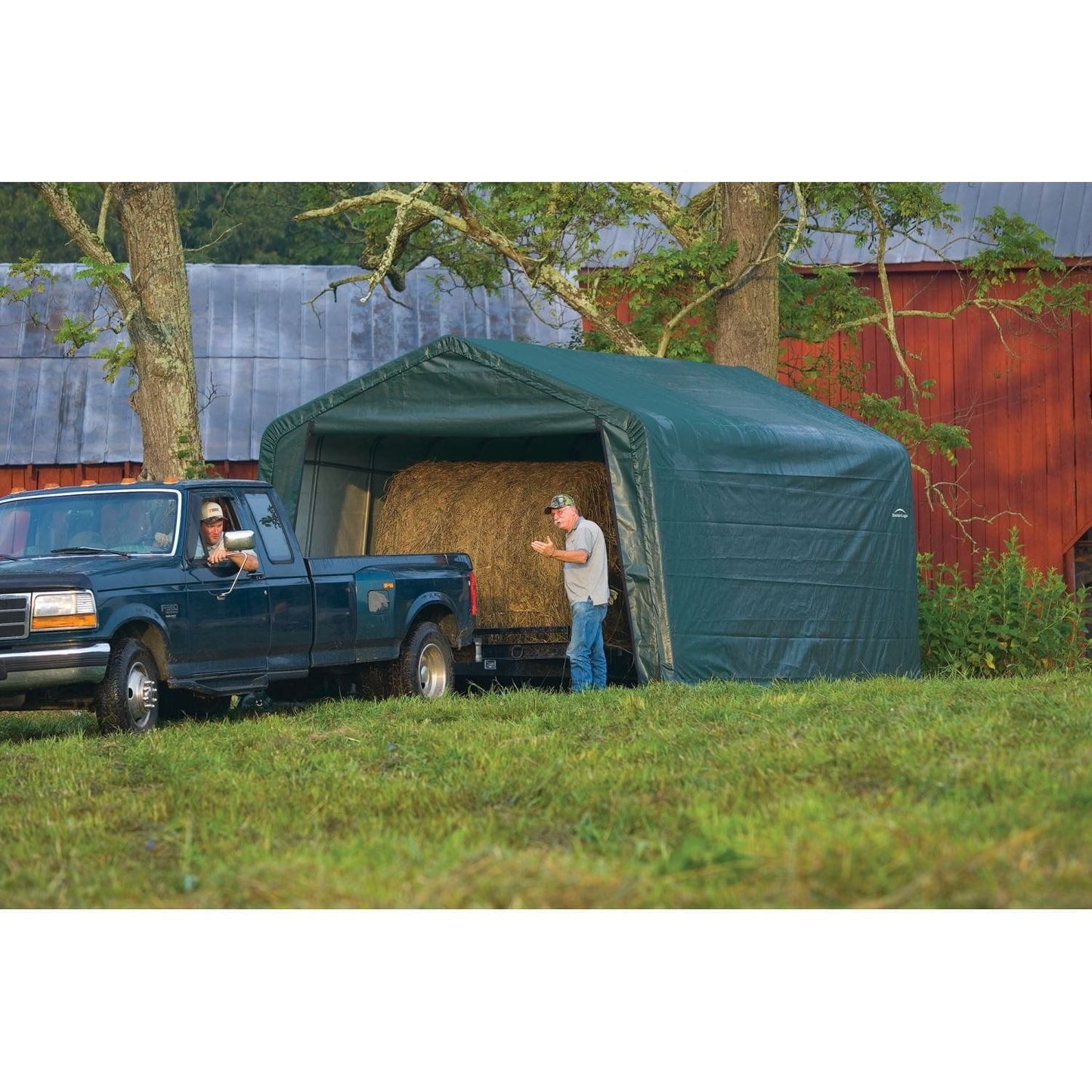 ShelterLogic | ShelterCoat 12 x 24 x 8 ft. Garage Peak Green STD - 72444