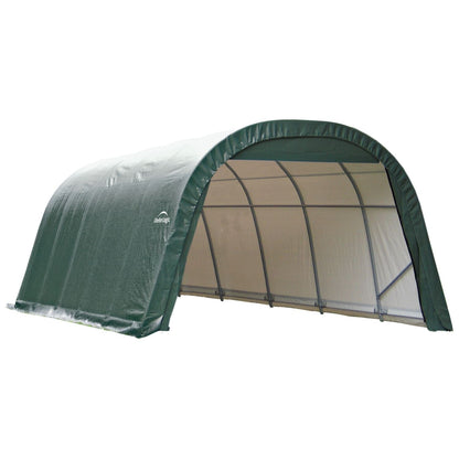 ShelterLogic ShelterCoat 12 x 24 x 8 ft. Wind and Snow Rated Garage Round Green STD - 72342