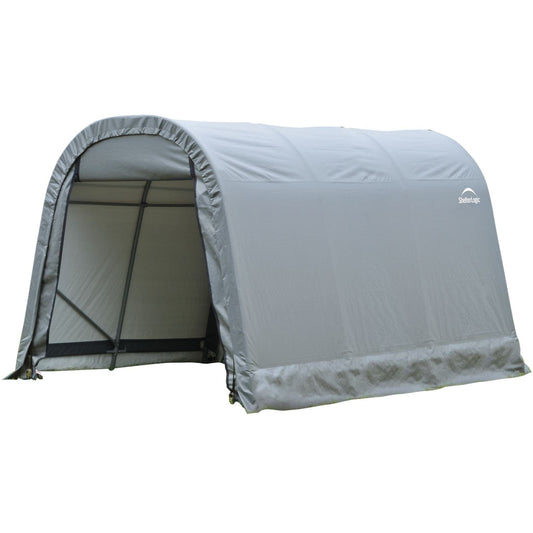 ShelterLogic | ShelterCoat 8 x 12 ft. Wind and Snow Rated Garage Round Gray STD  - 76813