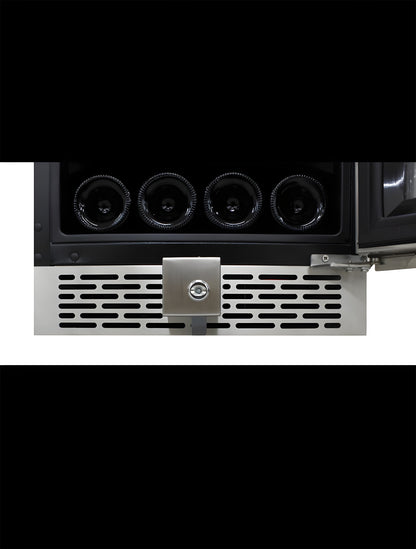 Vinotemp 15-Inch Outdoor Dual-Zone Wine & Beverage Cooler - VT-OUTDR15GD