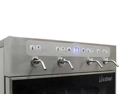 The Vinotemp WineSteward Four-Bottle Wine Dispenser (Stainless) - VT-PRWINEDIS4S