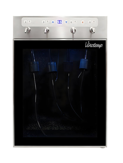 The Vinotemp WineSteward Four-Bottle Wine Dispenser (Stainless) - VT-PRWINEDIS4S