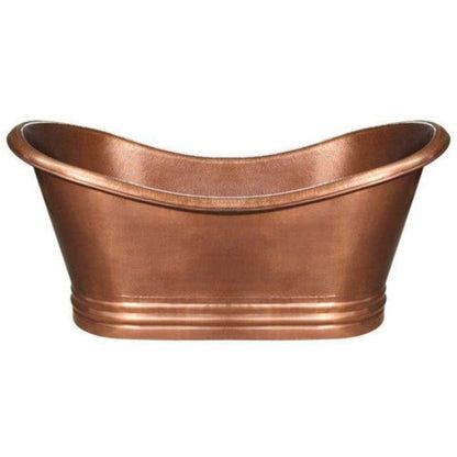 Whitehaus Freestanding Copper Tub In Hammered Copper Or Bronze - WHCT-1001